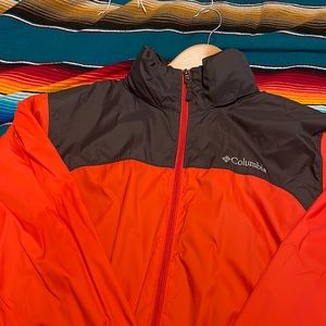 ORANGE MEDIUM COLUMBIA MEN JACKET GREAT CONDITION